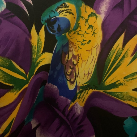 Mens Med silky tropical tourist shirt. - Picture 3 of 4